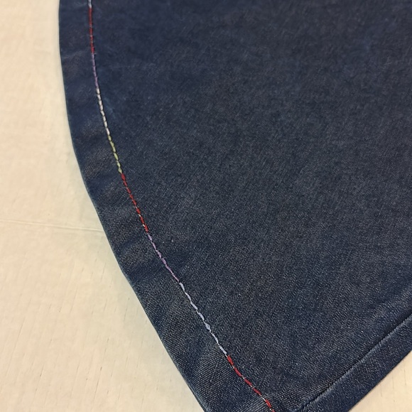 Baby Gap Y2K Floral Embroidered Denim Jumper size 12-18 months - Picture 7 of 15